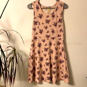 Pink floral dress